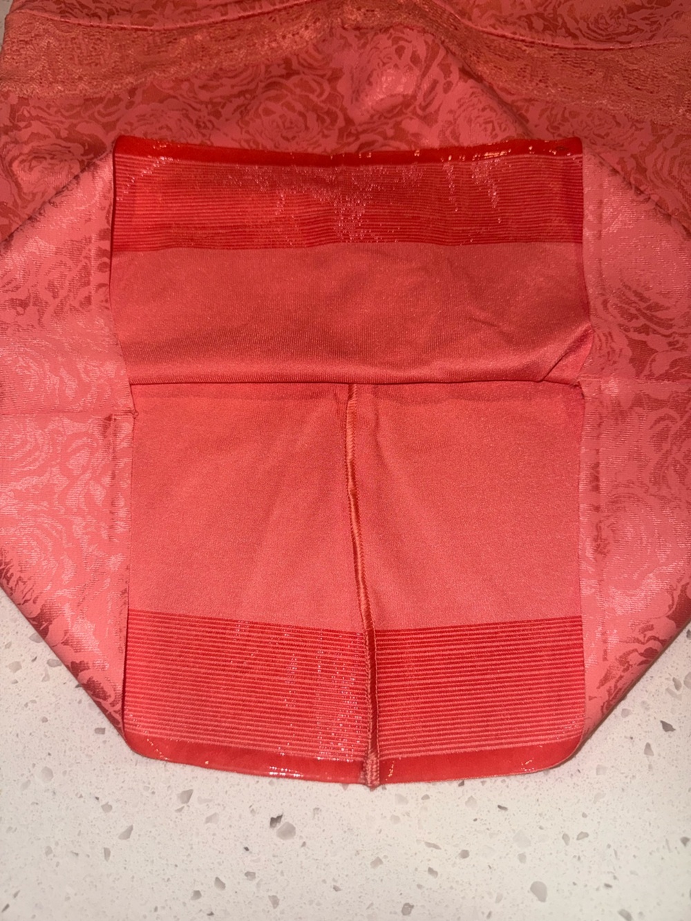 Ruby Ribbon Lace Cami, Coral with Rose Deluster, Never Worn, 38 - Picture 3 of 3